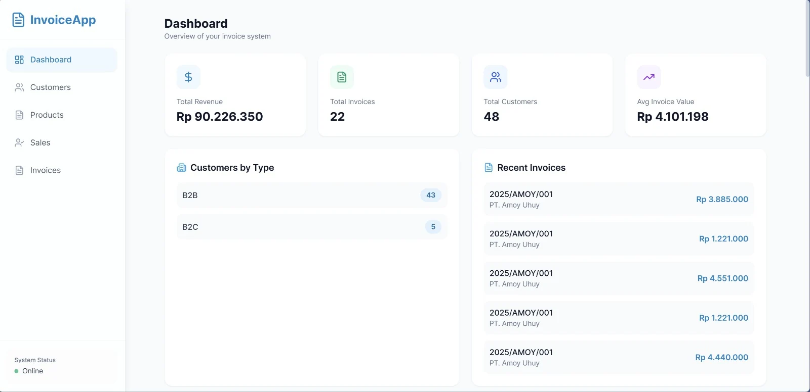 Invoice Management App yang dibangun dari kebutuhan operasional Finance