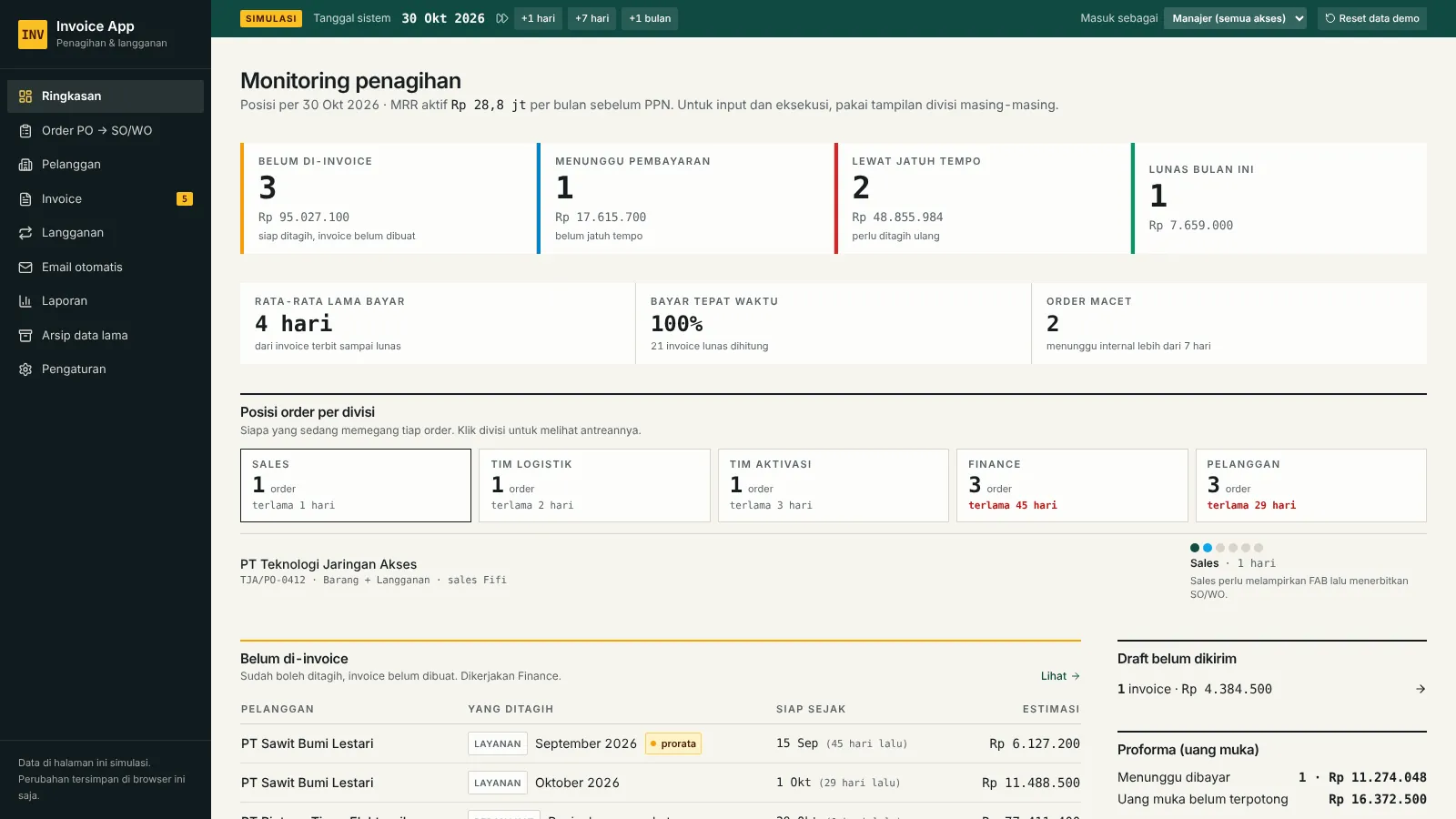 Invoice App yang dibangun dari kebutuhan operasional Finance
