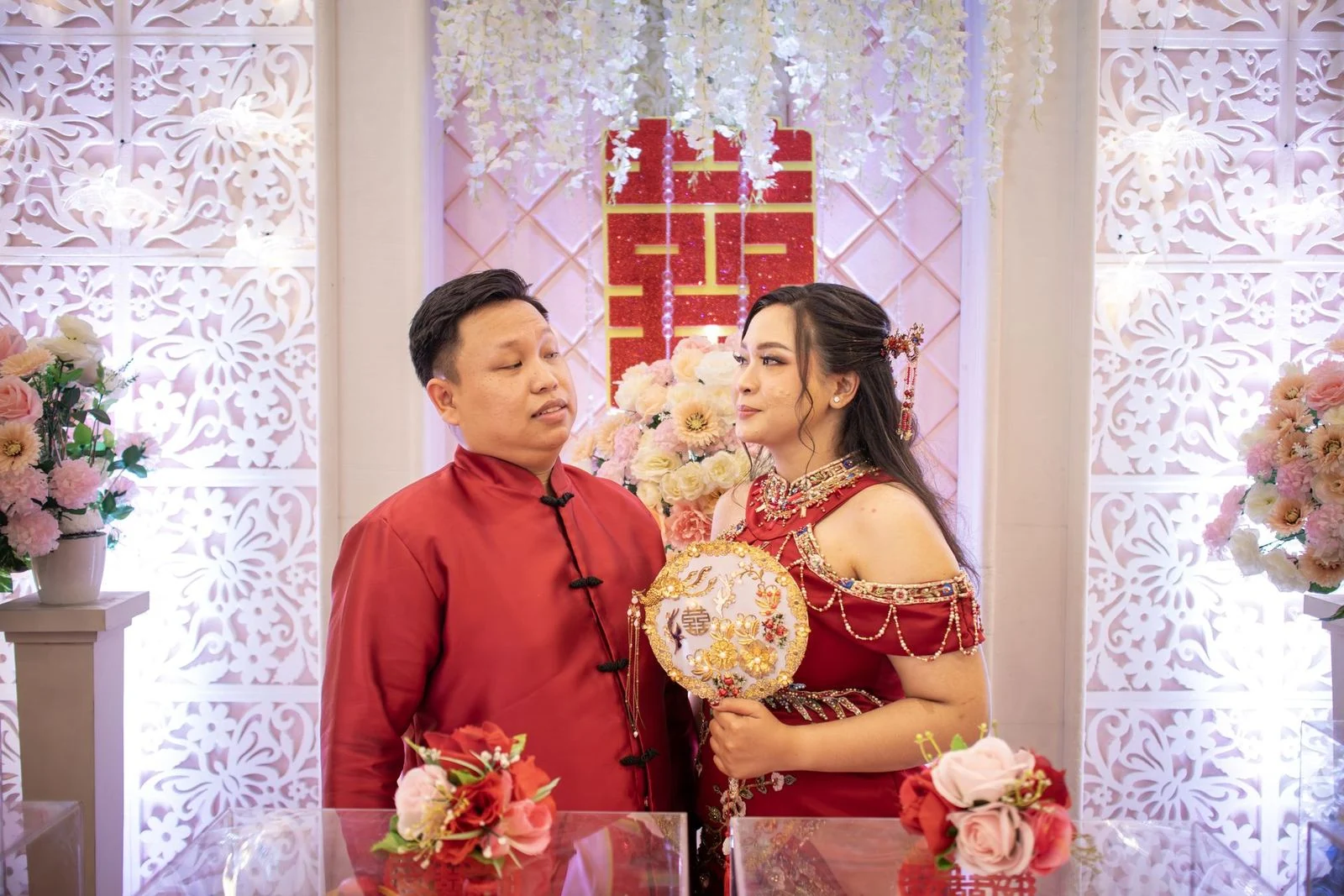 Pasangan dalam acara Sangjit
